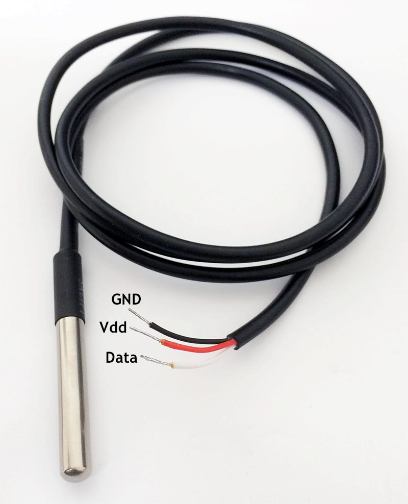 D1 shield temperature sensor, DS18B20