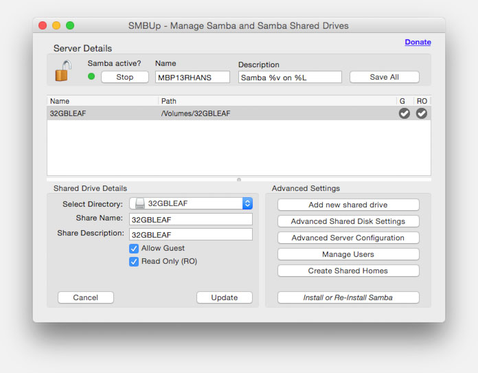 setup smb share on windows 10 for mac